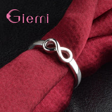 Load image into Gallery viewer, Top Quality Big Promotion 8 Shape 925 Sterling Silver Rings For Women Men Simple Style Jewelry Accessories Free Shipping - accessories4girls