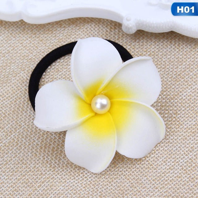 Plumeria Flower Hairpin Seaside Beach Accessories Gift For Girl Seaside - accessories4girls
