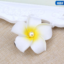Load image into Gallery viewer, Plumeria Flower Hairpin Seaside Beach Accessories Gift For Girl Seaside - accessories4girls