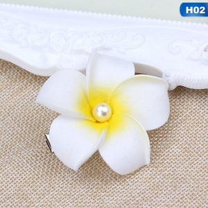 Plumeria Flower Hairpin Seaside Beach Accessories Gift For Girl Seaside - accessories4girls