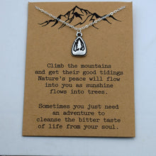 Load image into Gallery viewer, 1pcs mountain are calling i must go mountain necklace advanture jewelry - accessories4girls
