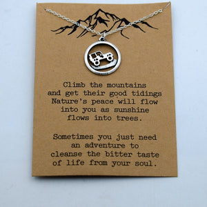 1pcs mountain are calling i must go mountain necklace advanture jewelry - accessories4girls