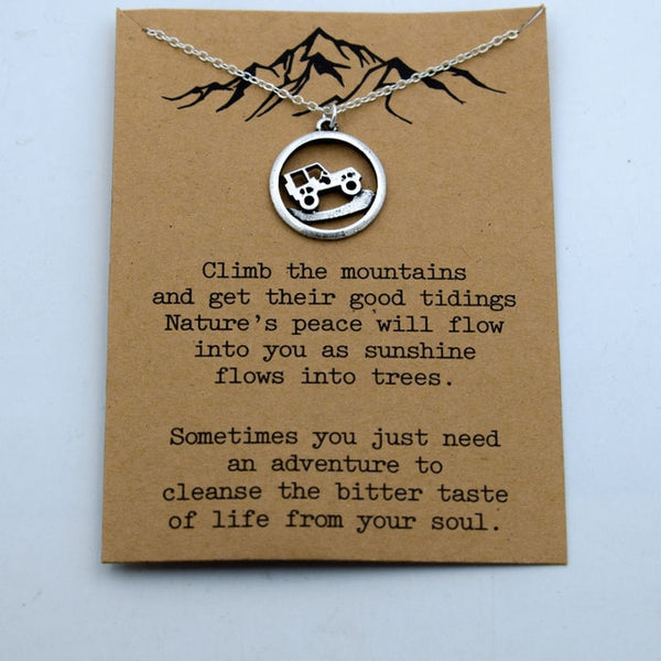 1pcs mountain are calling i must go mountain necklace advanture jewelry - accessories4girls