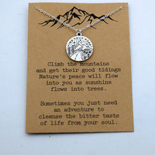 Load image into Gallery viewer, 1pcs mountain are calling i must go mountain necklace advanture jewelry - accessories4girls
