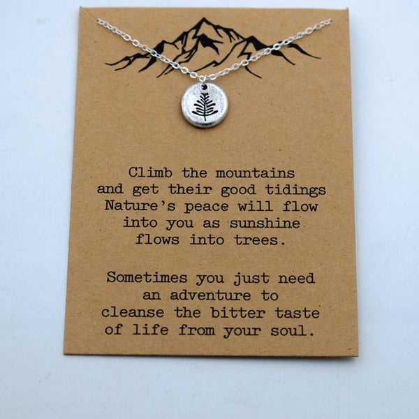 1pcs mountain are calling i must go mountain necklace advanture jewelry - accessories4girls