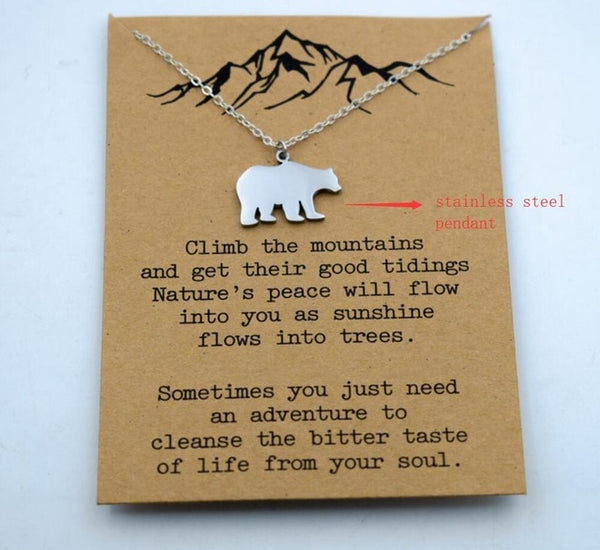 1pcs mountain are calling i must go mountain necklace advanture jewelry - accessories4girls