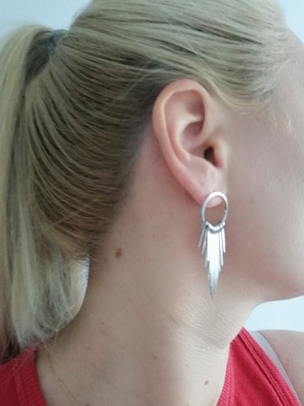 Tassel Star Earrings Geometry Drop Earring For Women Statement Earrings Wholesale - accessories4girls