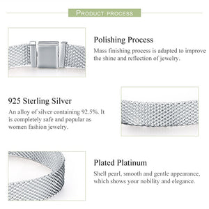 BAMOER Strand Bracelets Hot 925 Sterling Silver Metropolitan Style - accessories4girls