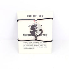 Load image into Gallery viewer, Cute Couples Jewelry animal Necklaces Black white Couple Necklace cat Pendants - accessories4girls