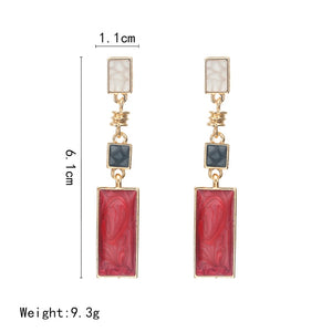 Korean Style Simple Design Geometric Earrings - accessories4girls