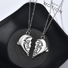 Load image into Gallery viewer, Romantic Couple Heart Clock Key Pendant Necklace For Women Ture  Love Two Detachable Necklaces - accessories4girls