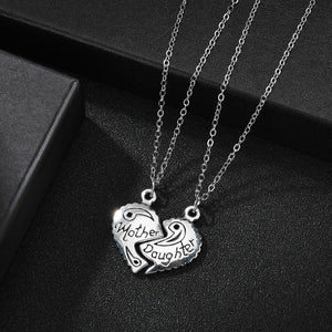 Romantic Couple Heart Clock Key Pendant Necklace For Women Ture  Love Two Detachable Necklaces - accessories4girls