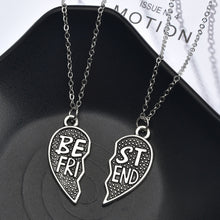 Load image into Gallery viewer, Romantic Couple Heart Clock Key Pendant Necklace For Women Ture  Love Two Detachable Necklaces - accessories4girls