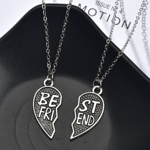 Romantic Couple Heart Clock Key Pendant Necklace For Women Ture  Love Two Detachable Necklaces - accessories4girls