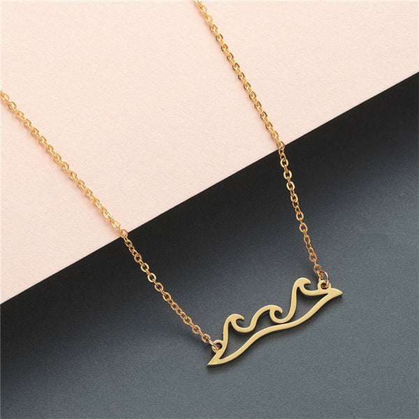 Boho Statement Necklace Women Stainless Steel Jewelry Wolf Phoenix Yoga Ballet Sports Gold Chain Necklace Pendant Girls Gift - accessories4girls