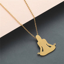 Load image into Gallery viewer, Boho Statement Necklace Women Stainless Steel Jewelry Wolf Phoenix Yoga Ballet Sports Gold Chain Necklace Pendant Girls Gift - accessories4girls