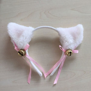 Cute kawaii girl Headwear Cat card Lolita Cat ear tassel - accessories4girls