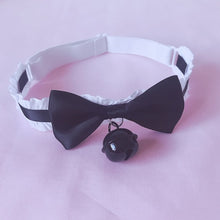 Load image into Gallery viewer, Handmade Sweet Black Lolita Lace Hairbands Bell Big Bow Headband - accessories4girls