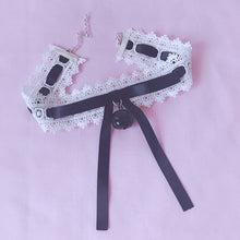 Load image into Gallery viewer, Handmade Sweet Black Lolita Lace Hairbands Bell Big Bow Headband - accessories4girls