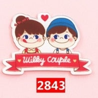 Load image into Gallery viewer, Cartoon Badges Fashion girl icon Acrylic Brooch - accessories4girls