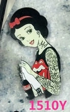 Load image into Gallery viewer, Cartoon Badges Fashion girl icon Acrylic Brooch - accessories4girls