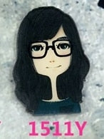 Cartoon Badges Fashion girl icon Acrylic Brooch - accessories4girls