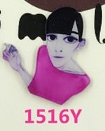 Cartoon Badges Fashion girl icon Acrylic Brooch - accessories4girls