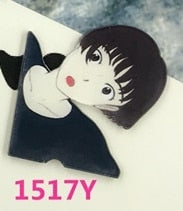 Cartoon Badges Fashion girl icon Acrylic Brooch - accessories4girls
