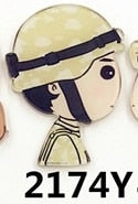 Cartoon Badges Fashion girl icon Acrylic Brooch - accessories4girls