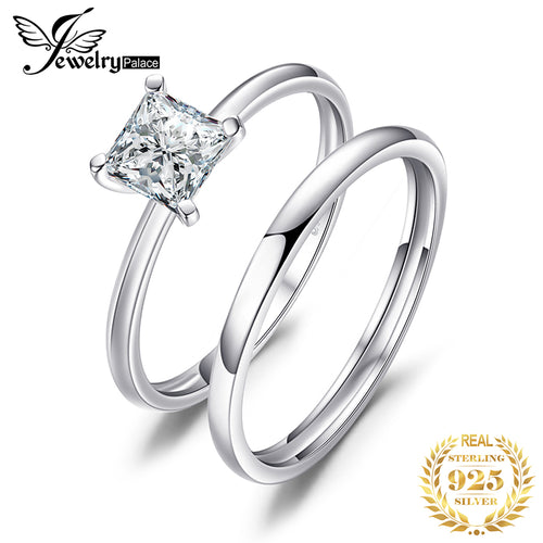 Engagement Ring Set 925 Sterling Silver Rings for Women Anniversary - accessories4girls