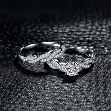 Load image into Gallery viewer, Infinity Engagement Ring Set 925 Sterling Silver Rings for Women Anniversary Wedding Rings - accessories4girls