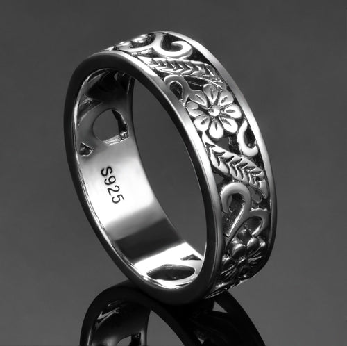 Finger Rings Charms Silver 925 Original Design Women's Sterling Silver None Stones Classic - accessories4girls