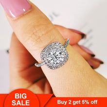Load image into Gallery viewer, Sterling silver Ring, new engagement Ring for women finger fashion - accessories4girls