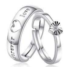 Load image into Gallery viewer, Love Heart Wedding Party Engagement Ring Set - accessories4girls