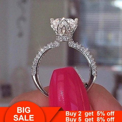 Handmade Crown Promise Ring 925 Sterling silver - accessories4girls