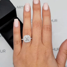 Load image into Gallery viewer, Sterling silver Ring, new engagement Ring for women finger fashion - accessories4girls