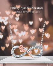Load image into Gallery viewer, Necklace 925 Sterling Silver Endless Love Rose - accessories4girls