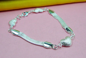Sterling Silver Bracelet New fashion accessories jewelry - accessories4girls