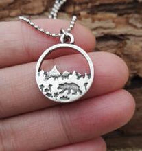 Load image into Gallery viewer, Necklace Nature Circle Nature Pendant nature Lover Gift  Everyday Necklace SanLan - accessories4girls