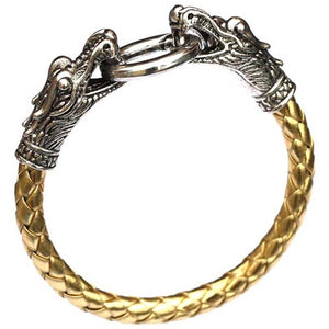 leather Tibetan silver men bracelet titanium fashion  vintage accessories para-taxis dragon bracelet - accessories4girls