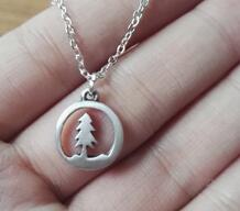 10pcs Lovely tiny pine tree Charm tree Forest Necklace Range Charm Nature Jewelry Women Girl  Gift for nature love SanLan - accessories4girls