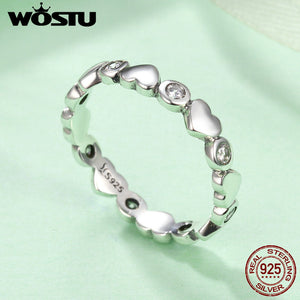 New 925 Sterling Silver My Heart Is Bright Stackable Rings - accessories4girls