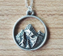 Load image into Gallery viewer, Find your road Pine Tree charm under the mountain necklace camping jewelry Outdoor Jewelry Gifts - accessories4girls