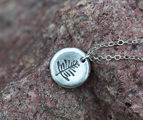 Find your road Pine Tree charm under the mountain necklace camping jewelry Outdoor Jewelry Gifts - accessories4girls