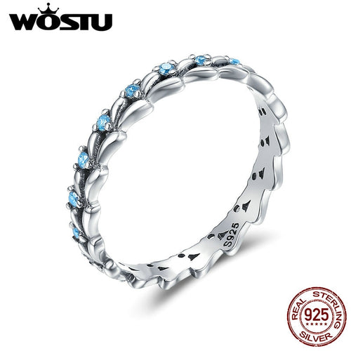 WOSTU High Quality 925 Sterling Silver Rings For Women Fashion - accessories4girls