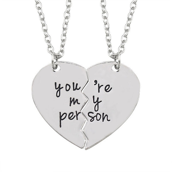 Best Friends Necklace Pendant Couples Paired  Necklaces&Pendants Unisex  Gift - accessories4girls