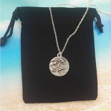 Load image into Gallery viewer, SanLan vintage ladies silver Tiny wave necklace ocean necklace wave jewelry - accessories4girls