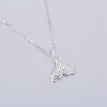 Load image into Gallery viewer, SMJEL Fashio Silver 925 Jewelry Whale Tail Fish Charm Necklaces - accessories4girls