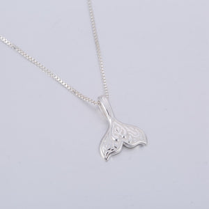 SMJEL Fashio Silver 925 Jewelry Whale Tail Fish Charm Necklaces - accessories4girls