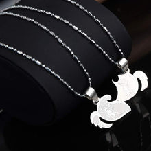 Load image into Gallery viewer, PINKSEE 1 Pair Titanium Steel Heart Shape Pendant Necklaces Men Women Couple Lover I Love You Necklace Jewelry Gifts 19 Styles - accessories4girls
